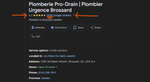 Plomberie Pro-Drain Brossard - Urgence Plombier Brossard